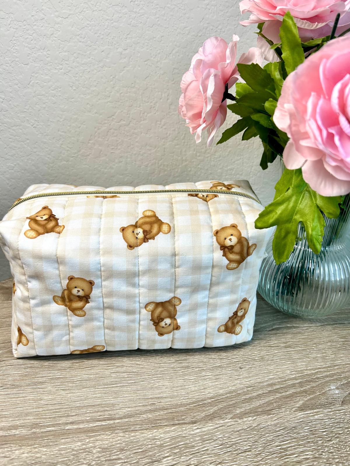 Brown Bears Makeup Bag