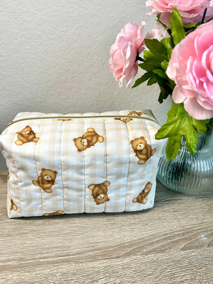 Brown Bears Makeup Bag
