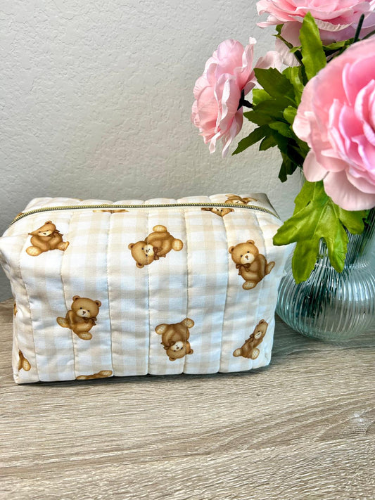 Brown Bears Makeup Bag