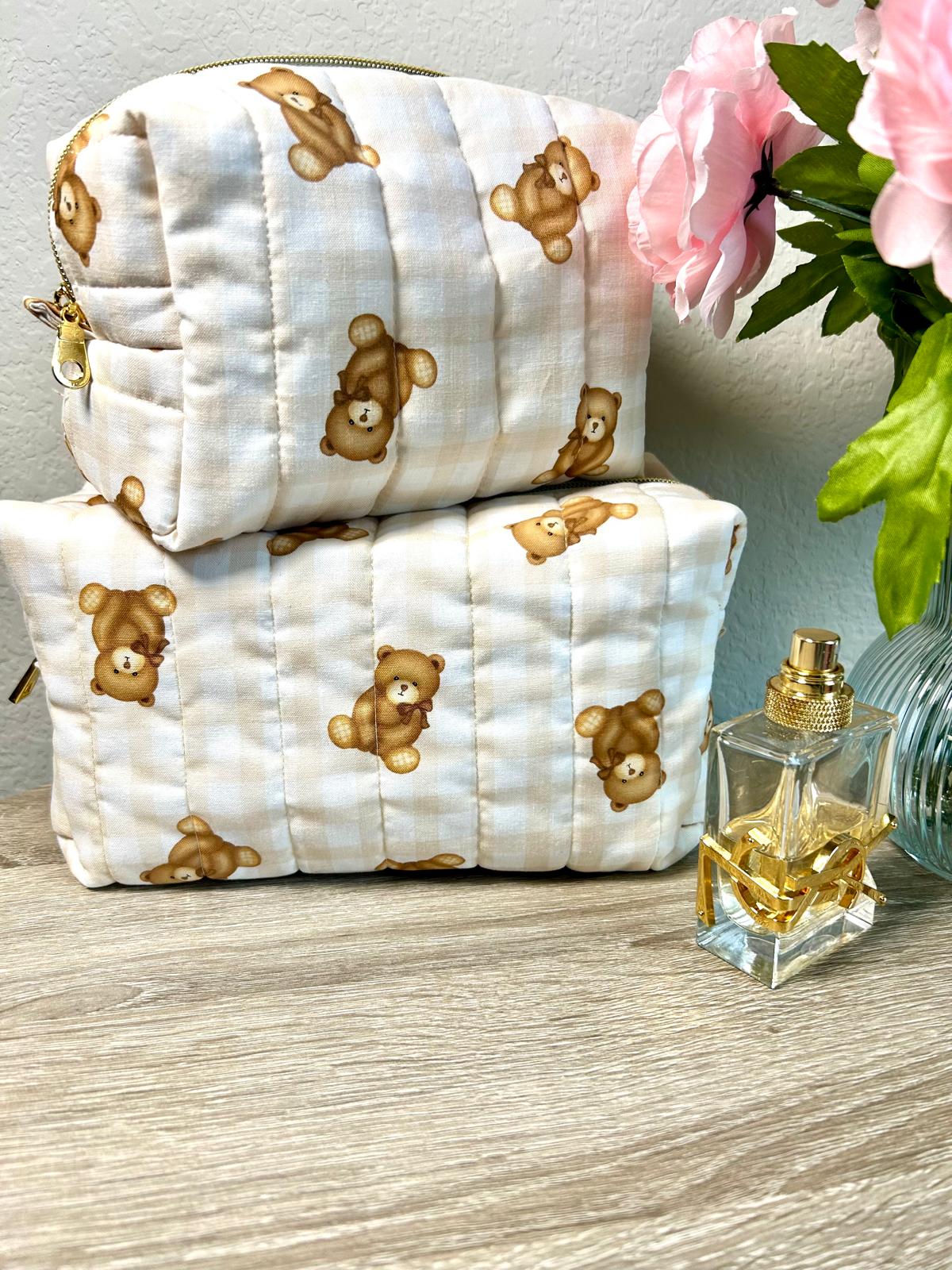 Brown Bears Makeup Bag